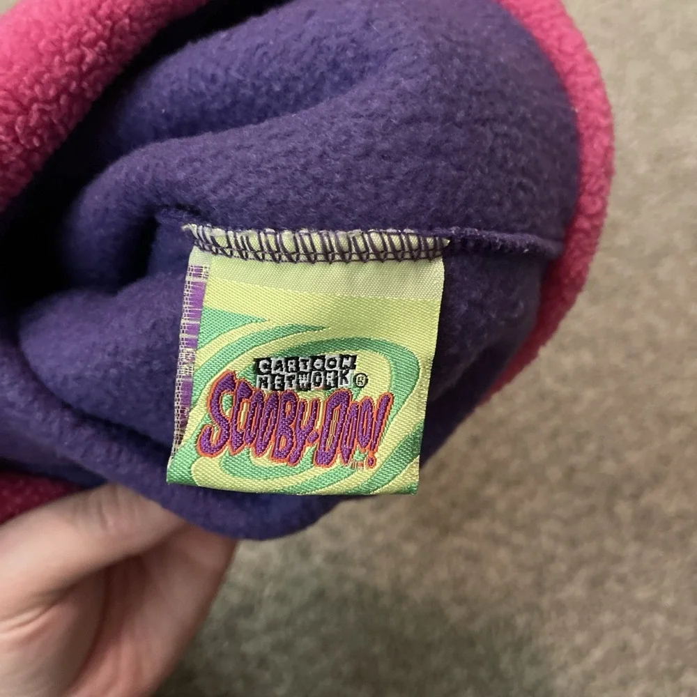 Vtg 2001 Cartoon Network Scooby Doo Beanie Pom Hat Embroidered Pink Purple Girls
